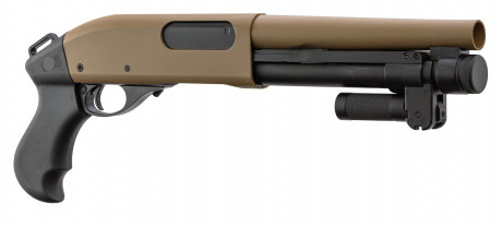 LG3022-04.jpg Réplique Fusil à Pompe M870 Golden Eagle à Gaz Tan Photo LG3022-04.jpg Réplique Fusil à Pompe M870 Golden Eagle à Gaz Tan