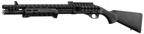 LG3032-03.jpg Réplique de fusil à pompe M870 Strike Industries noire Photo LG3032-03.jpg Réplique de fusil à pompe M870 Strike Industries noire
