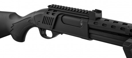 LG3032-09.jpg Réplique de fusil à pompe M870 Strike Industries noire Photo LG3032-09.jpg Réplique de fusil à pompe M870 Strike Industries noire