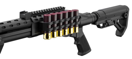 Photo LG3034-08.jpg Réplique de fusil à pompe M870 Strike Industries noire