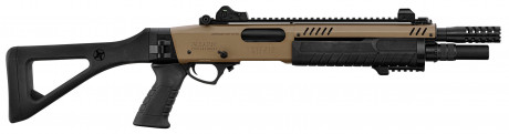 LG3051-03 FABARM STF12 Compact Tan Gas Pump Shotgun Replica Photo LG3051-03 FABARM STF12 Compact Tan Gas Pump Shotgun Replica