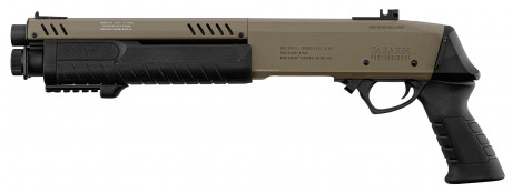 LG3056-03 Réplique fusil à pompe FABARM STF12 Short Initial TAN Gaz Photo LG3056-03 Réplique fusil à pompe FABARM STF12 Short Initial TAN Gaz