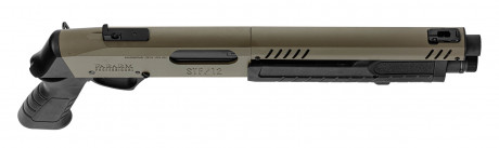 LG3056-06 Réplique fusil à pompe FABARM STF12 Short Initial TAN Gaz Photo LG3056-06 Réplique fusil à pompe FABARM STF12 Short Initial TAN Gaz