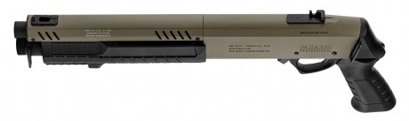LG3056-08 Réplique fusil à pompe FABARM STF12 Short Initial TAN Gaz Photo LG3056-08 Réplique fusil à pompe FABARM STF12 Short Initial TAN Gaz