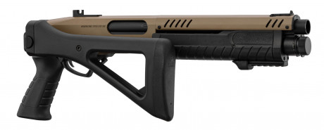 LG3064-02 FABARM STF12 initial TAN Gas pump shotgun replica Photo LG3064-02 FABARM STF12 initial TAN Gas pump shotgun replica