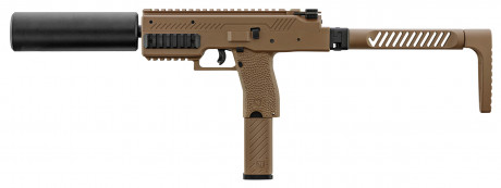 LG7056-02 Réplique SMG VMP-1X Tan avec silencieux 0.95J Photo LG7056-02 Réplique SMG VMP-1X Tan avec silencieux 0.95J