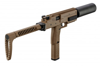LG7056-03 Réplique SMG VMP-1X Tan avec silencieux 0.95J Photo LG7056-03 Réplique SMG VMP-1X Tan avec silencieux 0.95J
