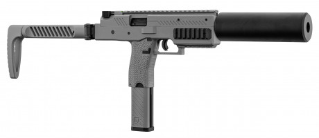 LG7057-04 Réplique airsoft Vorsk SMG VMP-1X gris avec silencieux 0.95J Photo LG7057-04 Réplique airsoft Vorsk SMG VMP-1X gris avec silencieux 0.95J