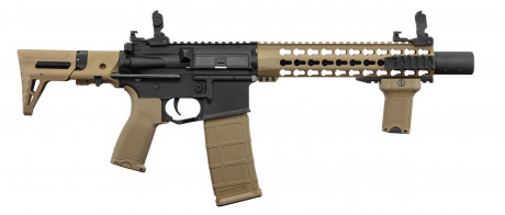 Photo LK9053-3 Réplique AEG LT-19 GEN2 Silencer PDW 1J Noir / Tan