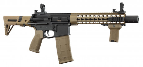 Photo LK9053-4 Réplique AEG LT-19 GEN2 Silencer PDW 1J Noir / Tan