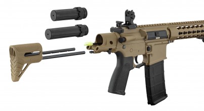 Photo LK9054-5 Réplique AEG LT-19 GEN2 Silencer PDW 1J Tan