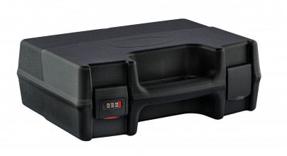 Black handgun case with code lock