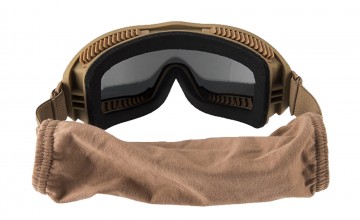 MAS205-2 Airsoft Mask AERO Series Thermal Tan smoke Photo MAS205-2 Airsoft Mask AERO Series Thermal Tan smoke