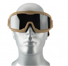 Photo MAS205-4 Airsoft Mask AERO Series Thermal Tan smoke