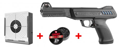 Pistolet GAMO P-900 IGT Gunset noir Cal. 4,5 mm