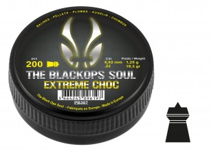 Photo PB307-12 Plombs The Black Ops Soul EXTREM CHOC Cal. 5,5 mm