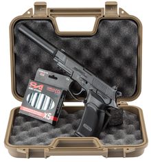 Bersa Thunder 9 CO2 airsoft pack + case + 5 CO2 ...