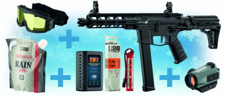PCKNOEL6.jpg Pack de Noel replique AEG Battle X + point rouge BO gris a capteur solaire + masque <span class="vide"></span> + batterie et chargeur Photo PCKNOEL6.jpg Pack de Noel replique AEG Battle X + point rouge BO gris a capteur solaire + masque <span class="vide"></span> + batterie et chargeur