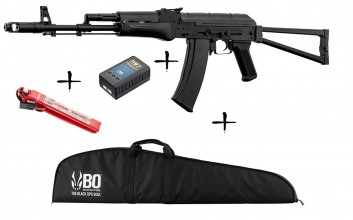 AEG AK74 replica Christmas pack + Lipo battery + ...