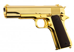 Photo PG1121O-04.jpg GBB 1911 Gold Golden Eagle Replica