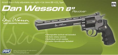 Revolver DAN WESSON 8pouces NOIR LOW POWER Photo Revolver DAN WESSON 8pouces NOIR LOW POWER
