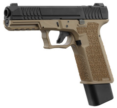 Photo PG1991-03.jpg Réplique pistolet GBB P80 PFS9 Tan Double Eagle