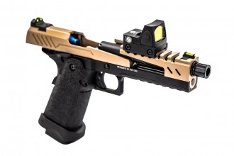 Photo PG3233R-1 GBB Gas Hi-Capa 5.1 SPLIT Black / Tan 1,0J + BDS red-dot