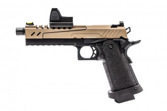 Photo PG3233R-2 GBB Gas Hi-Capa 5.1 SPLIT Black / Tan 1,0J + BDS red-dot