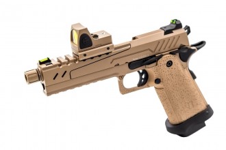 GBB Gas Hi-Capa 5.1 SPLIT All Tan 1,0J + BDS red-dot