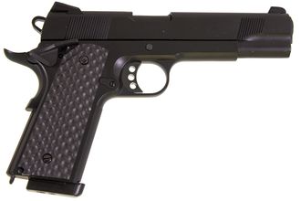 Photo PG3240-1-Réplique GBB 1911 MEU Raven full metal gaz noir 1,0J