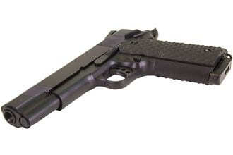 Photo PG3240-2-Réplique GBB 1911 MEU Raven full metal gaz noir 1,0J