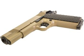 Photo PG3242-2-Réplique GBB 1911 MEU Raven full metal gaz tan 1,0J