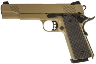 Photo PG3242-Réplique GBB 1911 MEU Raven full metal gaz tan 1,0J