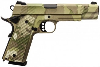 Photo PG3251-1 GBB Pistol 1911 MEU Rail Raven full metal gaz Camo 1,0J