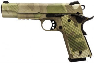 Photo PG3251 GBB Pistol 1911 MEU Rail Raven full metal gaz Camo 1,0J