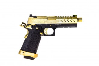 Photo PG3272-3 GBB Gas Hi-Capa 4.3 Black / Gold 0,9J