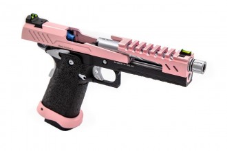 PG3297-3 Réplique GBB gaz Hi-Capa 5.1 SPLIT Pink / Noir / Chrome 1,0J Photo PG3297-3 Réplique GBB gaz Hi-Capa 5.1 SPLIT Pink / Noir / Chrome 1,0J