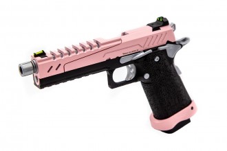 Photo PG3297 Réplique GBB gaz Hi-Capa 5.1 SPLIT Pink / Noir / Chrome 1,0J