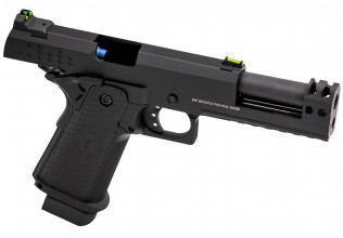 PG3359-02 Réplique airsoft pistolet GBB CO2/Gaz Raven Hi-Capa Hex-Comp Noir Photo PG3359-02 Réplique airsoft pistolet GBB CO2/Gaz Raven Hi-Capa Hex-Comp Noir
