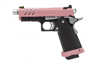 PG3417-2 Réplique GBB gaz Vorsk Hi-Capa 3.8 PRO Noir / Rose 1,0J Photo PG3417-2 Réplique GBB gaz Vorsk Hi-Capa 3.8 PRO Noir / Rose 1,0J