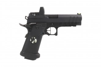 PG42504-5 Réplique GBB HX2602 full Black gaz avec red-dot Photo PG42504-5 Réplique GBB HX2602 full Black gaz avec red-dot