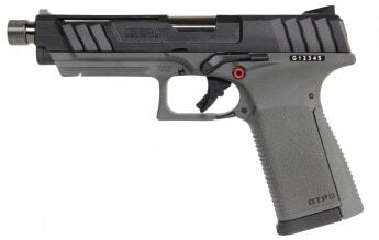 Réplique GBB pistolet GTP9 gaz 0,9J Noir et Gris