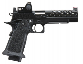 PG9003N-6 Pistolet Airsoft GBB Stryk Hi-Capa 5.1 Noir avec RMR Photo PG9003N-6 Pistolet Airsoft GBB Stryk Hi-Capa 5.1 Noir avec RMR