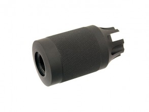 Photo PU0323-1 Cache flamme acier Airsoft type CQB 556 14mm CCW