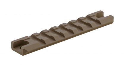 Photo PU0339-01 Kit of 2 Picatinny rails 7 slots Black G36 Tan