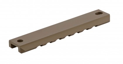 Photo PU0339-02 Kit of 2 Picatinny rails 7 slots Black G36 Tan