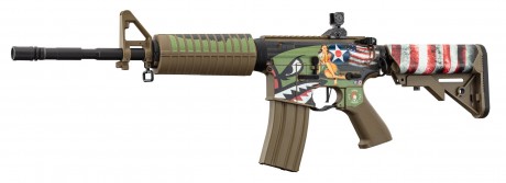 Photo SKIN01-2 Skins M4 Lancer Tactical - Dessin au choix