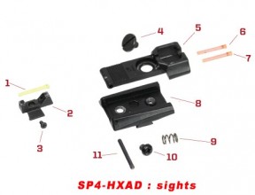 Pièces origine sight pour série HX