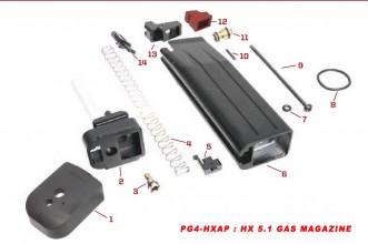 Original spare parts for HX series Gas magazine