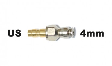 Male US to 4mm macroline adapter